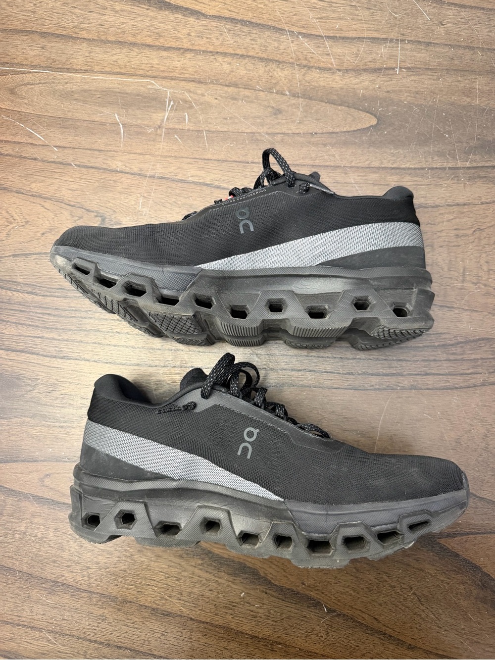 On Running Black Mens Cloudmonster Shoes - Picture 3 of 6